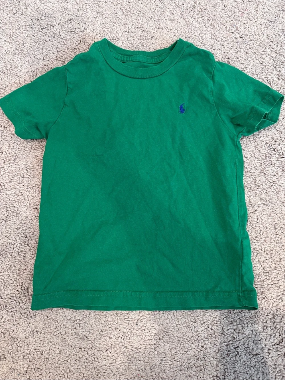 Ralph Lauren Bright Green Short Sleeve Tee with Blue Pony